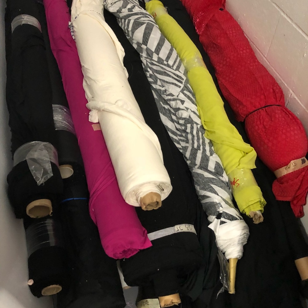 Various fabrics , cotton, rayon’s and silk.